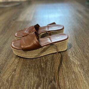 Zara Tan Platform Sandals